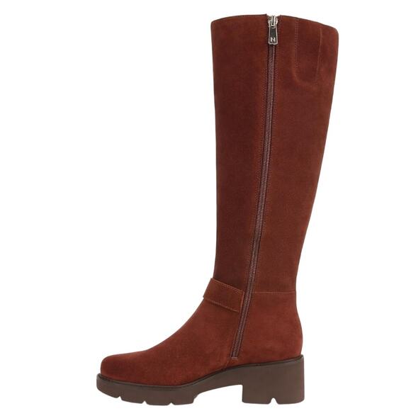 Naturalizer Womens Darry Tall Boots US 9 WIDE EU 40 Brown Water-Repellent NWOB - Picture 2 of 11